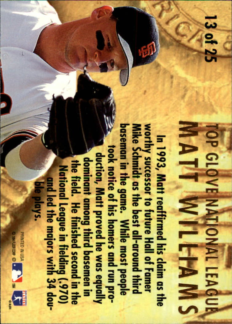 1994 Ultra (Fleer) Baseball "Insert" Cards - Picture 78 of 177