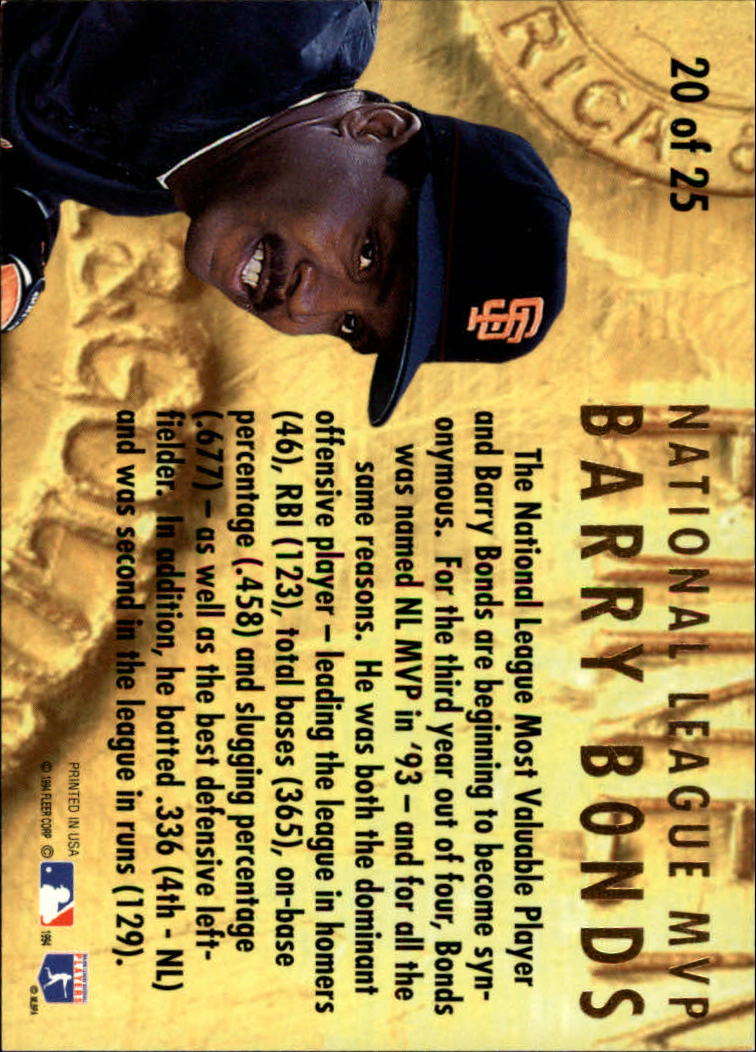 1994 Ultra (Fleer) Baseball "Insert" Cards - Picture 90 of 177