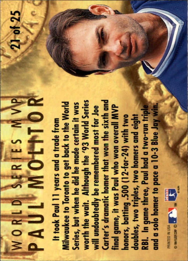 1994 Ultra (Fleer) Baseball "Insert" Cards - Picture 92 of 177