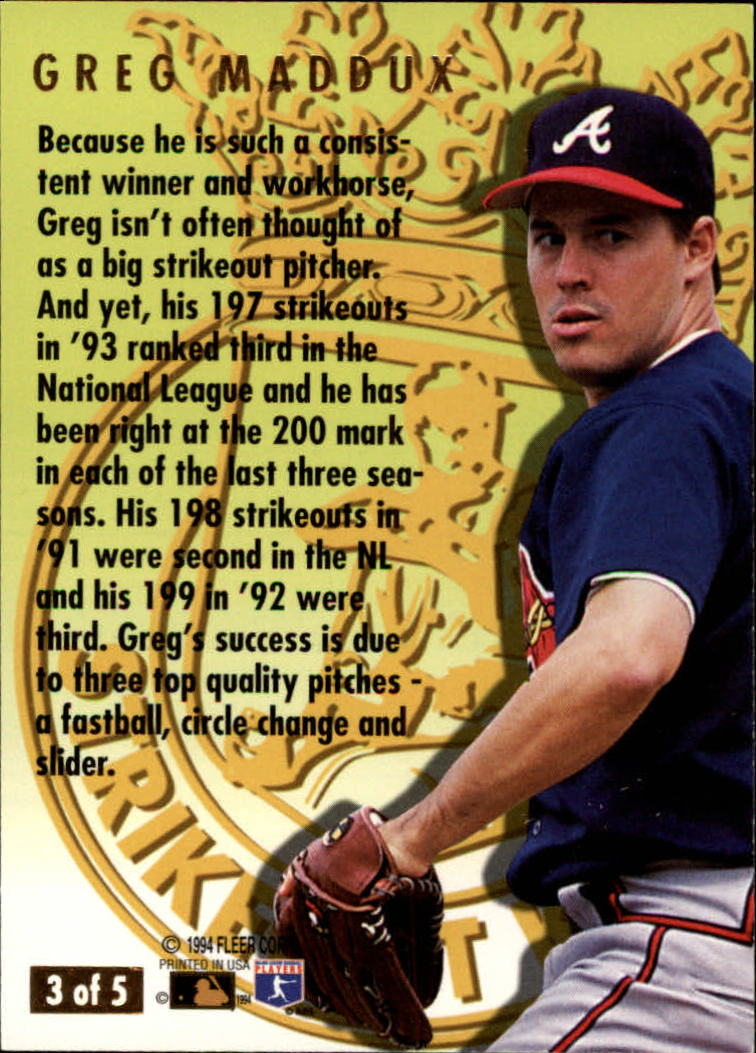 1994 Ultra (Fleer) Baseball "Insert" Cards - Picture 173 of 177