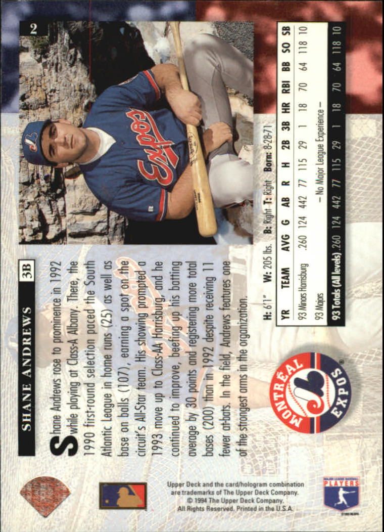 1994 Upper Deck Baseball Card Pick 1-250