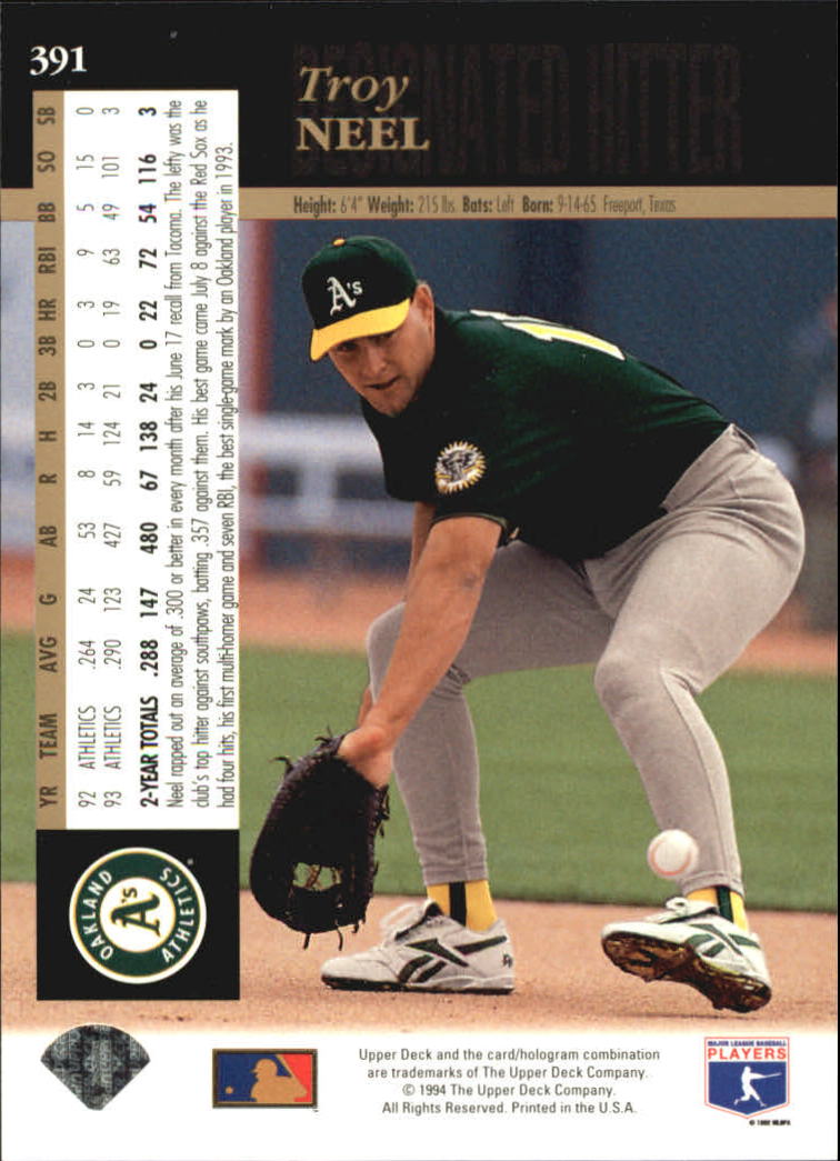 1994 Upper Deck Baseball Card Pick 251-500 - Picture 283 of 499