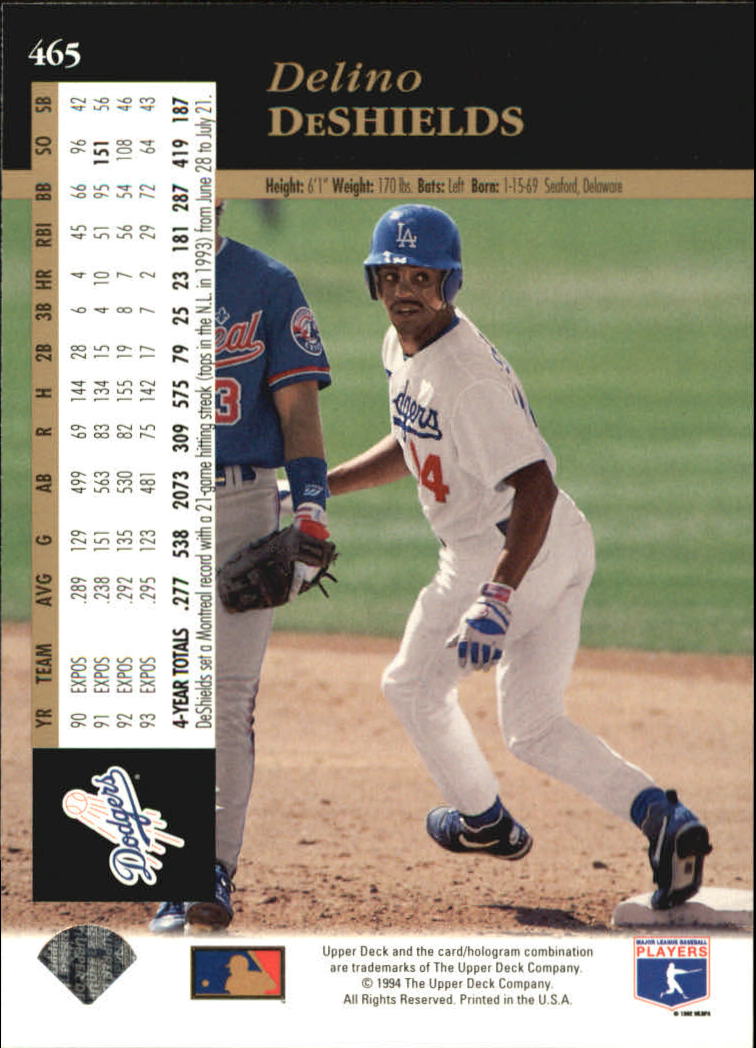 1994 Upper Deck Baseball Card Pick 251-500 - Picture 431 of 499
