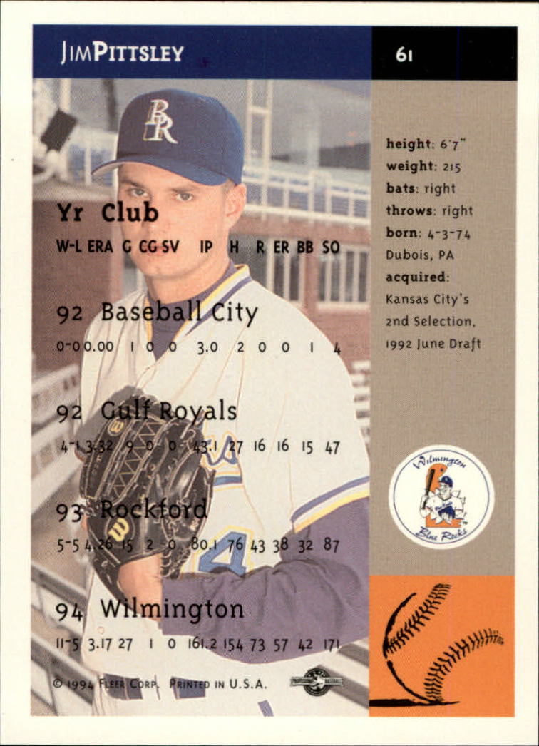 1994-95 Fleer Excel - #182 Jason Robbins (RC)