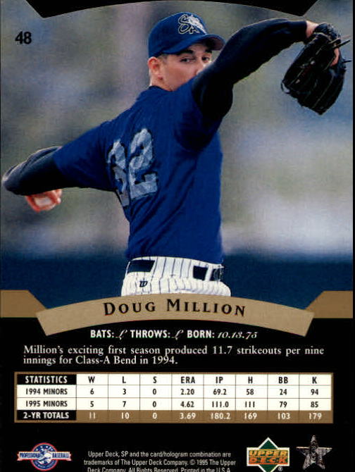 1995 SP Top Prospects - #42 Jason Robbins (RC)