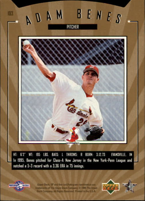 1995 SP Top Prospects - #42 Jason Robbins (RC)