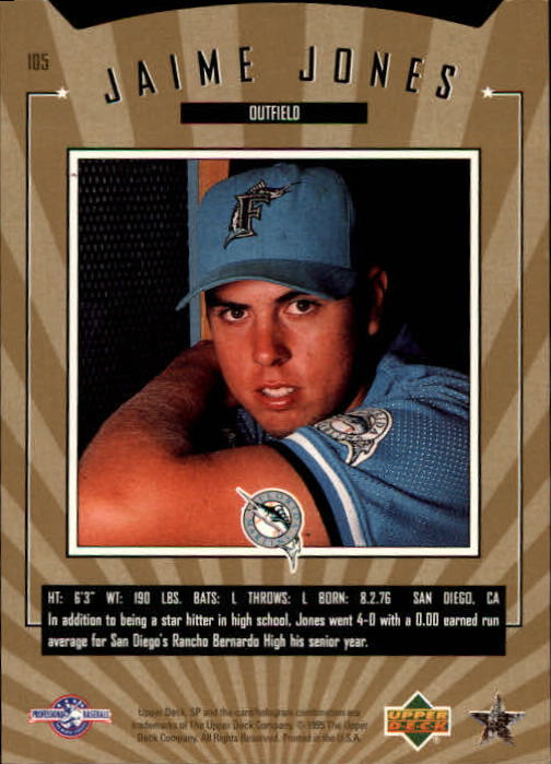 1995 SP Top Prospects - #42 Jason Robbins (RC)