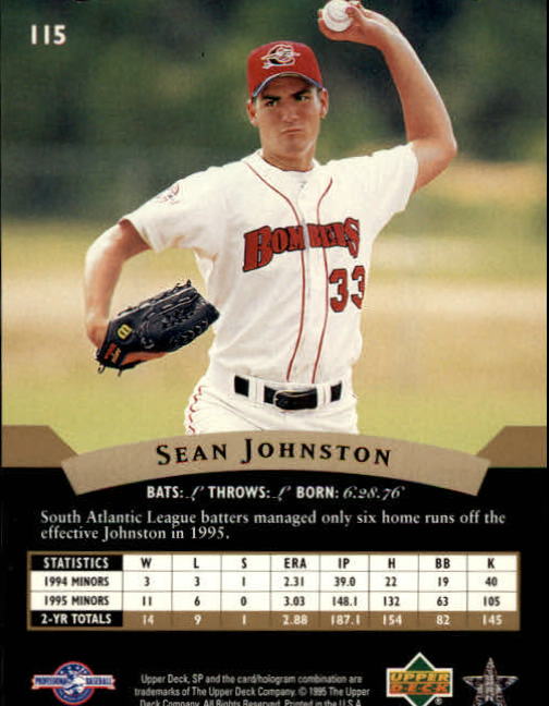 1995 SP Top Prospects - #42 Jason Robbins (RC)