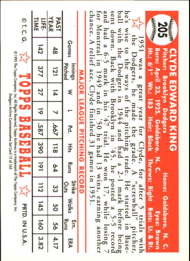 1995 Topps Archives Brooklyn Dodgers Baseball - Picture 15 of 186