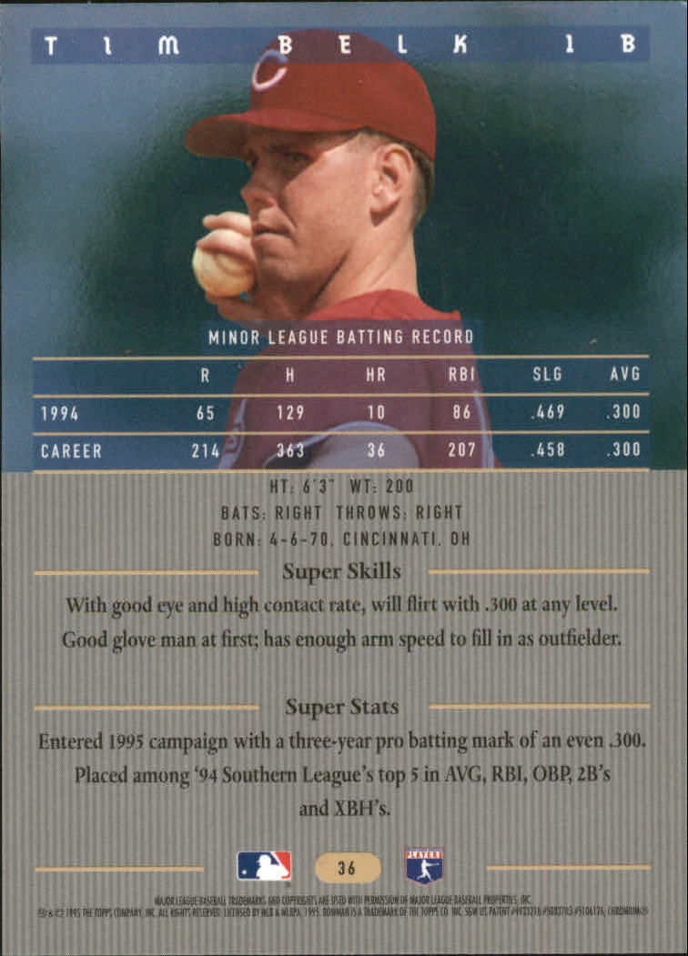 thumbnail 45  - 1995 Bowman&#039;s Best Baseball #1-90 - Your Choice GOTBASEBALLCARDS