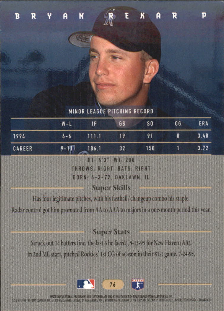 thumbnail 103  - 1995 Bowman&#039;s Best Baseball #1-90 - Your Choice GOTBASEBALLCARDS