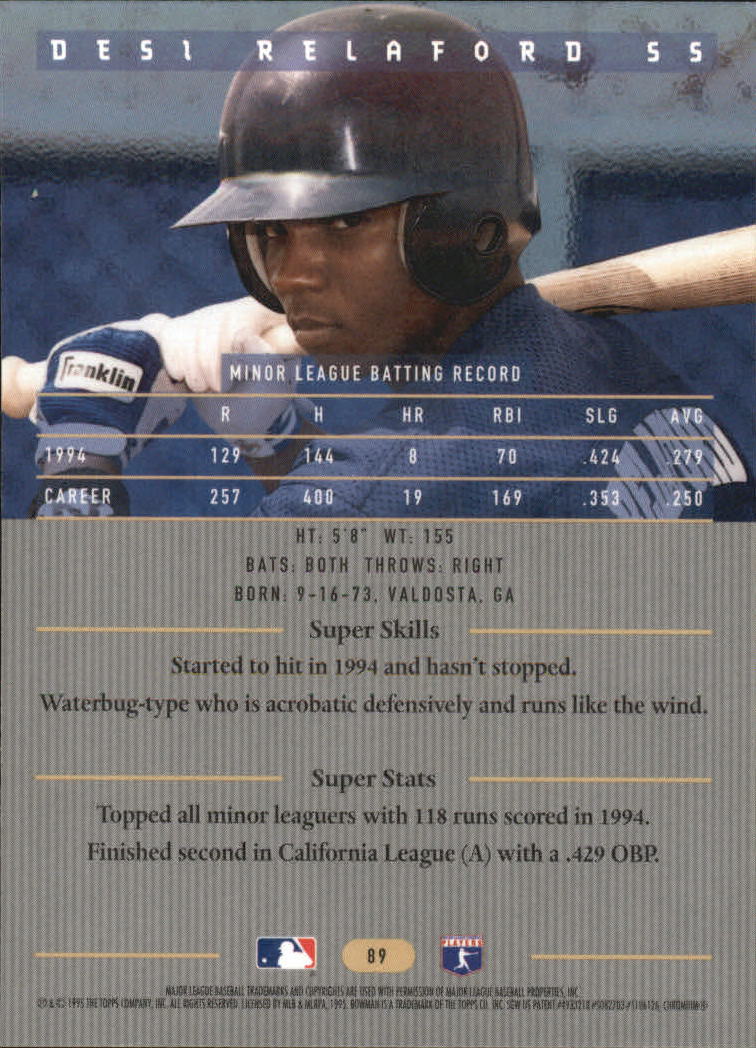 thumbnail 127  - 1995 Bowman&#039;s Best Baseball #1-90 - Your Choice GOTBASEBALLCARDS