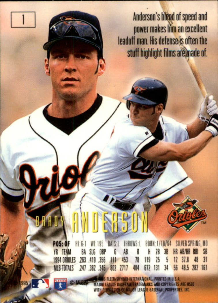1995 Emotion Baseball "Main Set" Cards and Ripken Promo - Picture 3 of 277