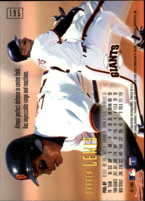 1995 Emotion Baseball "Main Set" Cards and Ripken Promo - Picture 267 of 277