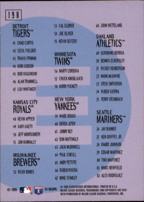 1995 Emotion Baseball "Main Set" Cards and Ripken Promo - Picture 273 of 277
