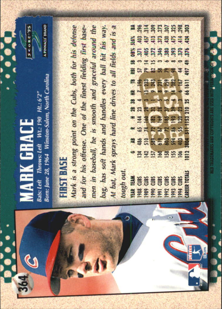 1995 Score Gold Rush Baseball Card Pick 341-604