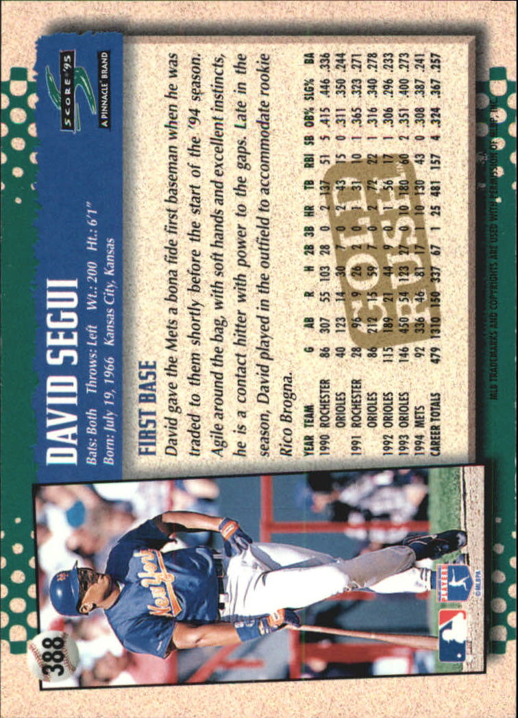 1995 Score Gold Rush Baseball Card Pick 341-604