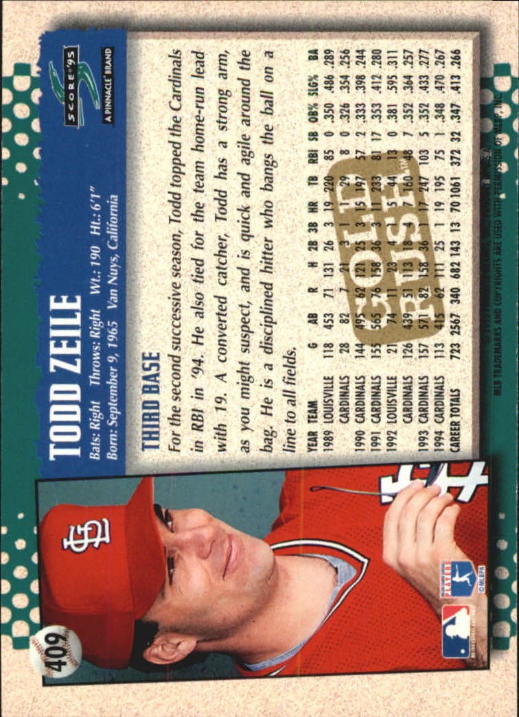 1995 Score Gold Rush Baseball Card Pick 341-604