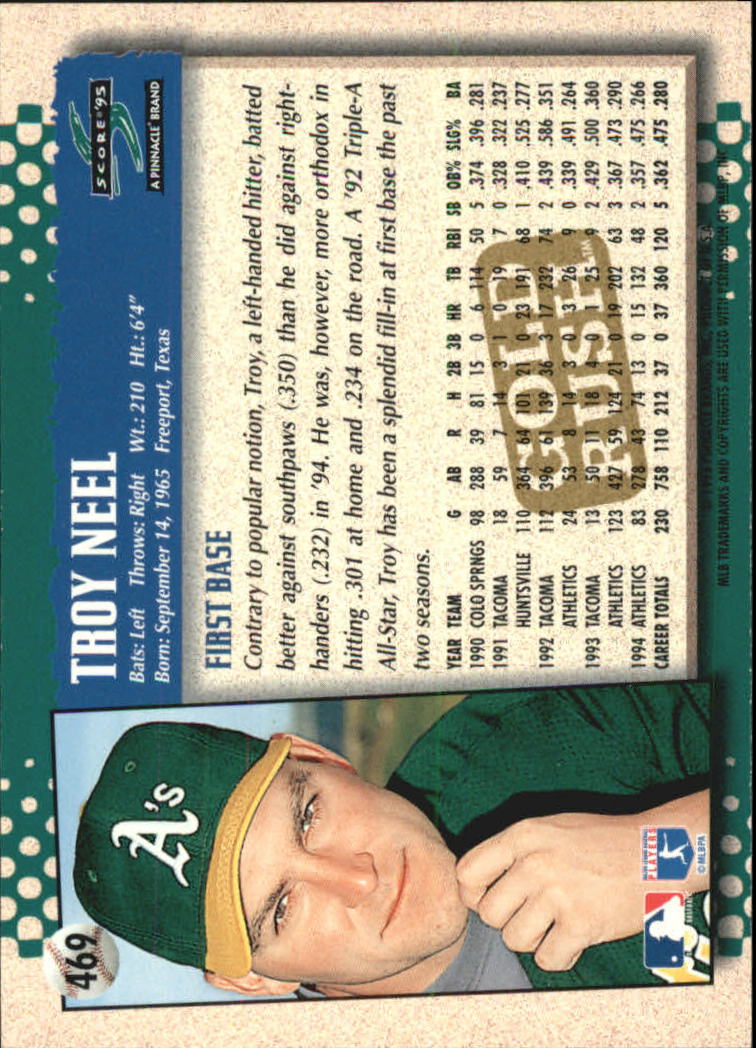 1995 Score Gold Rush Baseball Card Pick 341-604