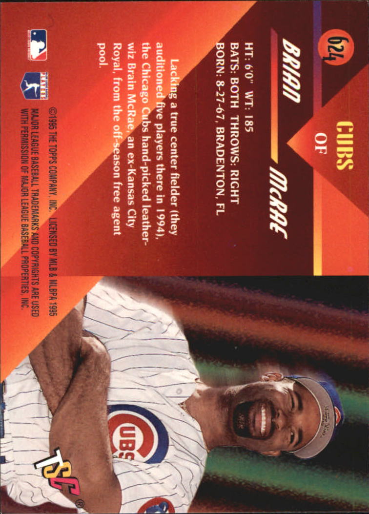 1995 Stadium Club Baseball Part 3 Insert Cards - Foto 43 di 81