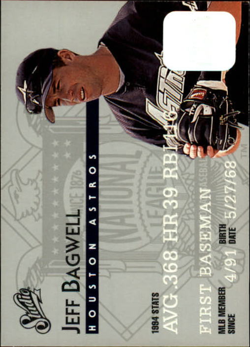 1995 Studio Baseball "Main Set" Cards #1 to #200 - Picture 4 of 397