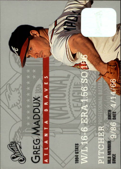 1995 Studio Baseball "Main Set" Cards #1 to #200 - Picture 10 of 397