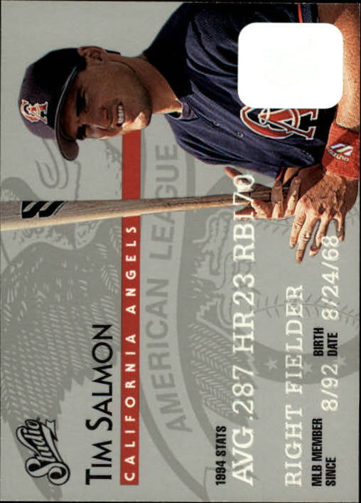 1995 Studio Baseball "Main Set" Cards #1 to #200 - Picture 24 of 397