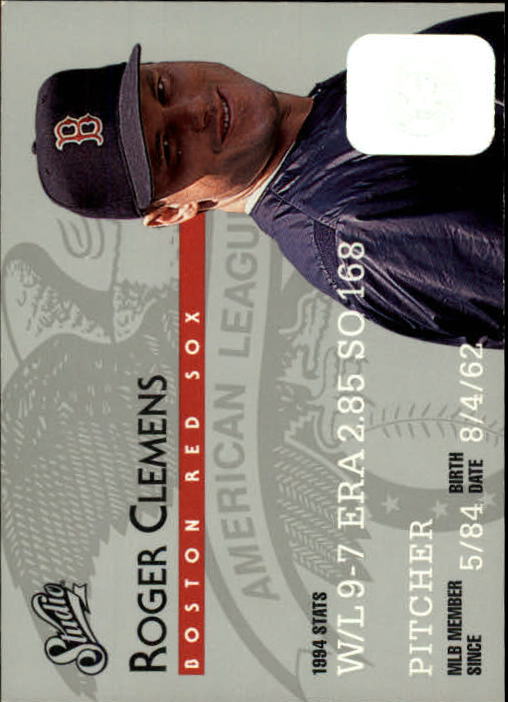 1995 Studio Baseball "Main Set" Cards #1 to #200 - Picture 30 of 397