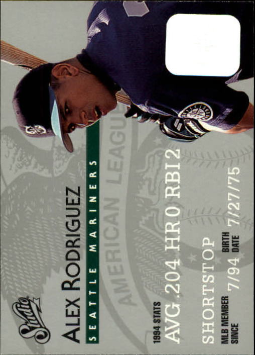1995 Studio Baseball "Main Set" Cards #1 to #200 - Picture 34 of 397