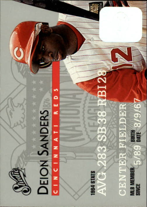 1995 Studio Baseball "Main Set" Cards #1 to #200 - Picture 38 of 397
