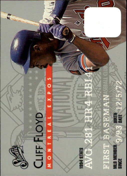 1995 Studio Baseball "Main Set" Cards #1 to #200 - Picture 50 of 397