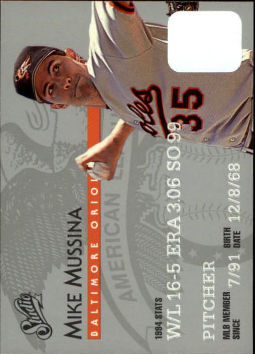 1995 Studio Baseball "Main Set" Cards #1 to #200 - Picture 56 of 397