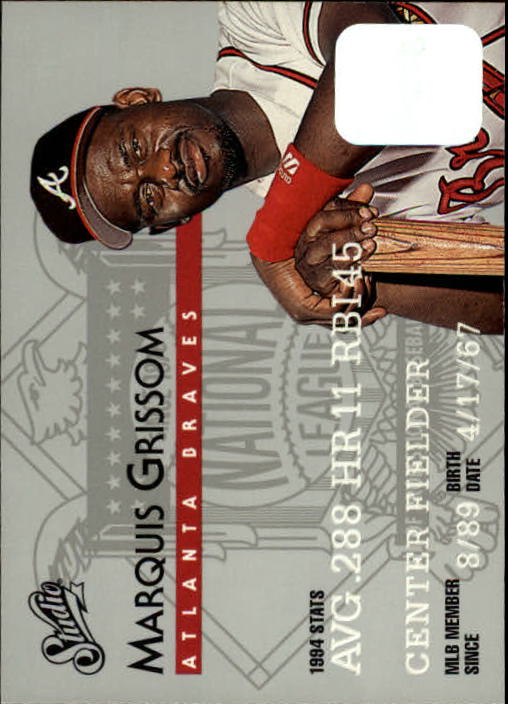 1995 Studio Baseball "Main Set" Cards #1 to #200 - Picture 66 of 397