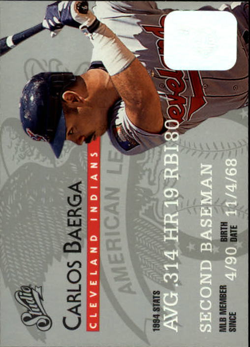 1995 Studio Baseball "Main Set" Cards #1 to #200 - Picture 70 of 397