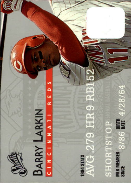 1995 Studio Baseball "Main Set" Cards #1 to #200 - Picture 72 of 397