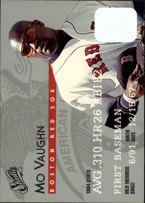 1995 Studio Baseball "Main Set" Cards #1 to #200 - Picture 76 of 397