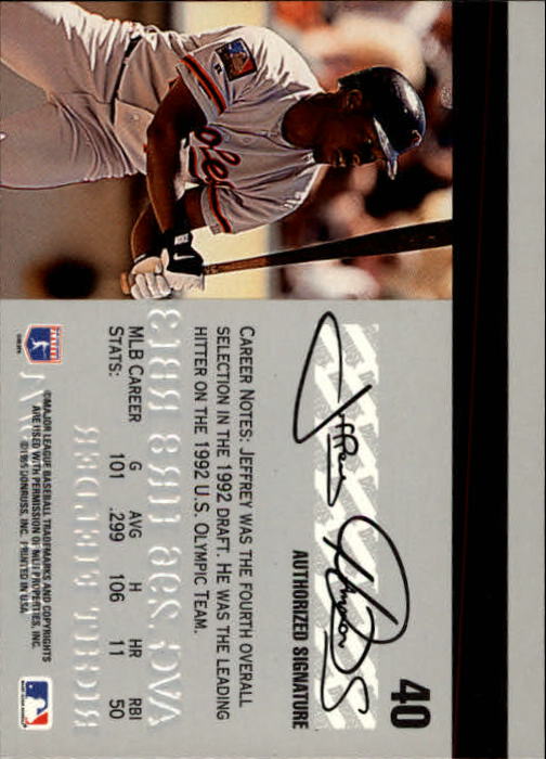 1995 Studio Baseball "Main Set" Cards #1 to #200 - Picture 79 of 397