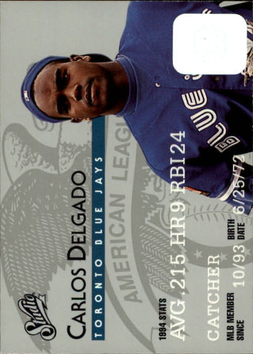 1995 Studio Baseball "Main Set" Cards #1 to #200 - Picture 84 of 397