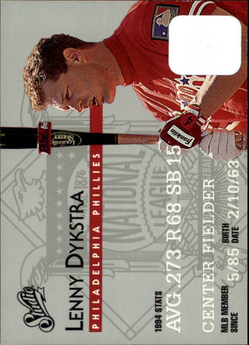 1995 Studio Baseball "Main Set" Cards #1 to #200 - Picture 86 of 397