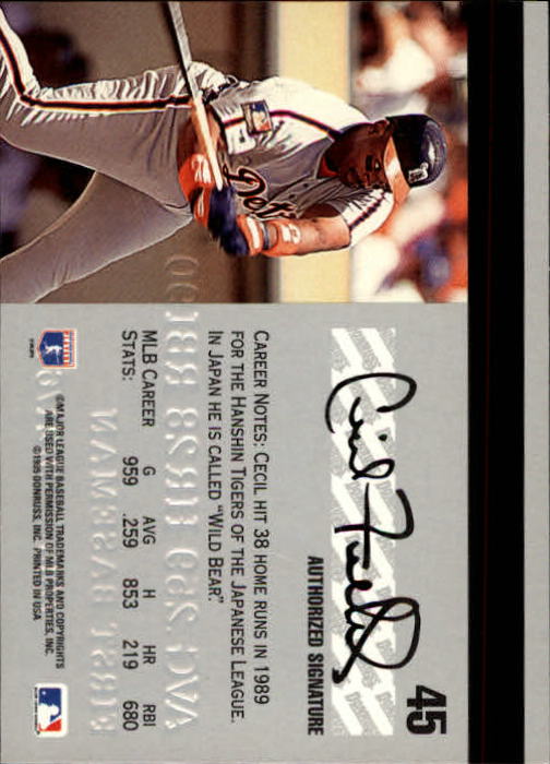 1995 Studio Baseball "Main Set" Cards #1 to #200 - Picture 89 of 397