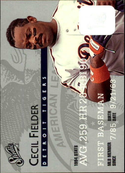 1995 Studio Baseball "Main Set" Cards #1 to #200 - Picture 88 of 397