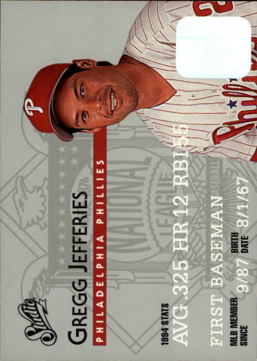 1995 Studio Baseball "Main Set" Cards #1 to #200 - Picture 92 of 397