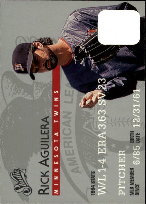 1995 Studio Baseball "Main Set" Cards #1 to #200 - Picture 118 of 397