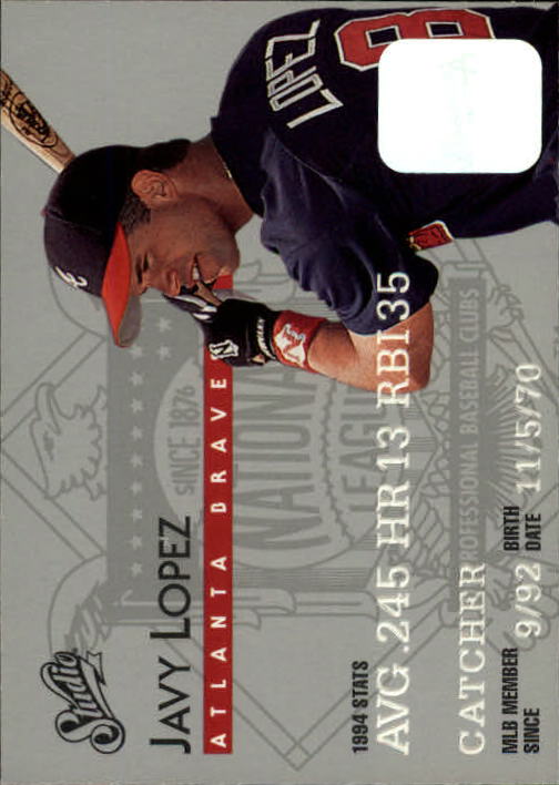 1995 Studio Baseball "Main Set" Cards #1 to #200 - Picture 120 of 397