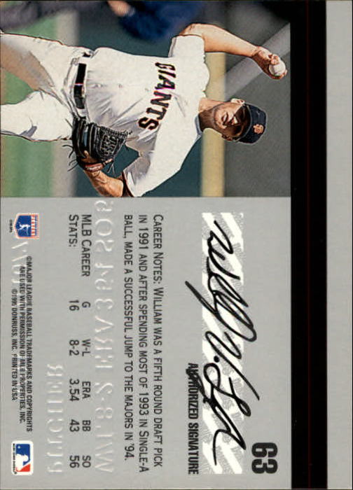 1995 Studio Baseball "Main Set" Cards #1 to #200 - Picture 125 of 397