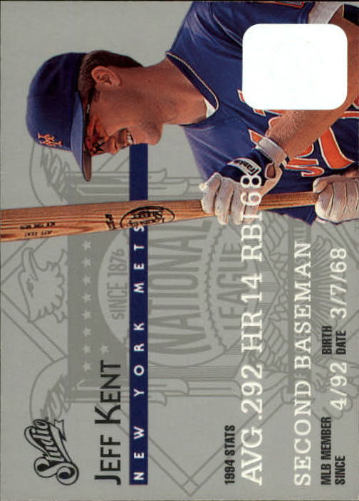 1995 Studio Baseball "Main Set" Cards #1 to #200 - Picture 126 of 397