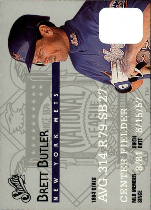 1995 Studio Baseball "Main Set" Cards #1 to #200 - Picture 132 of 397