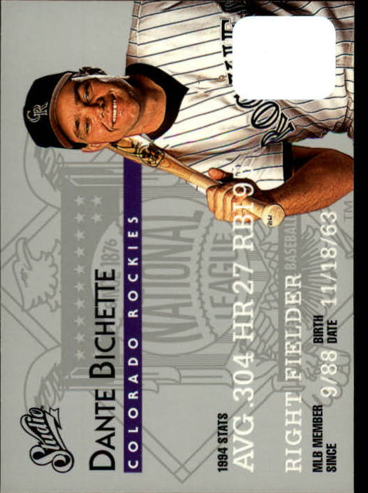 1995 Studio Baseball "Main Set" Cards #1 to #200 - Picture 140 of 397