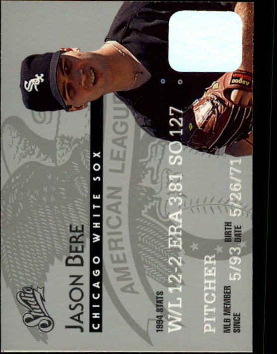 1995 Studio Baseball "Main Set" Cards #1 to #200 - Picture 180 of 397