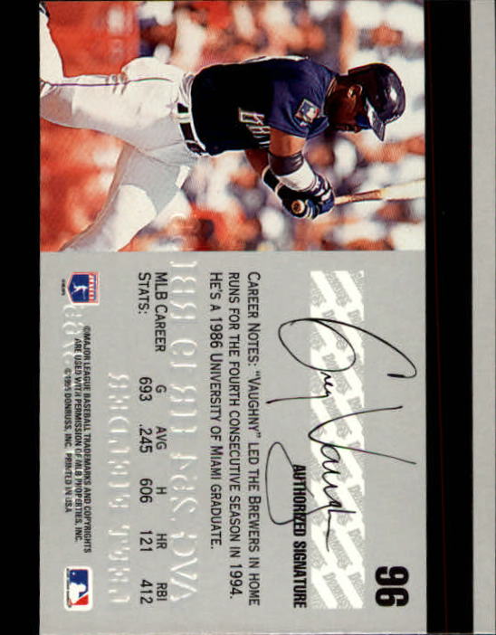 1995 Studio Baseball "Main Set" Cards #1 to #200 - Picture 191 of 397